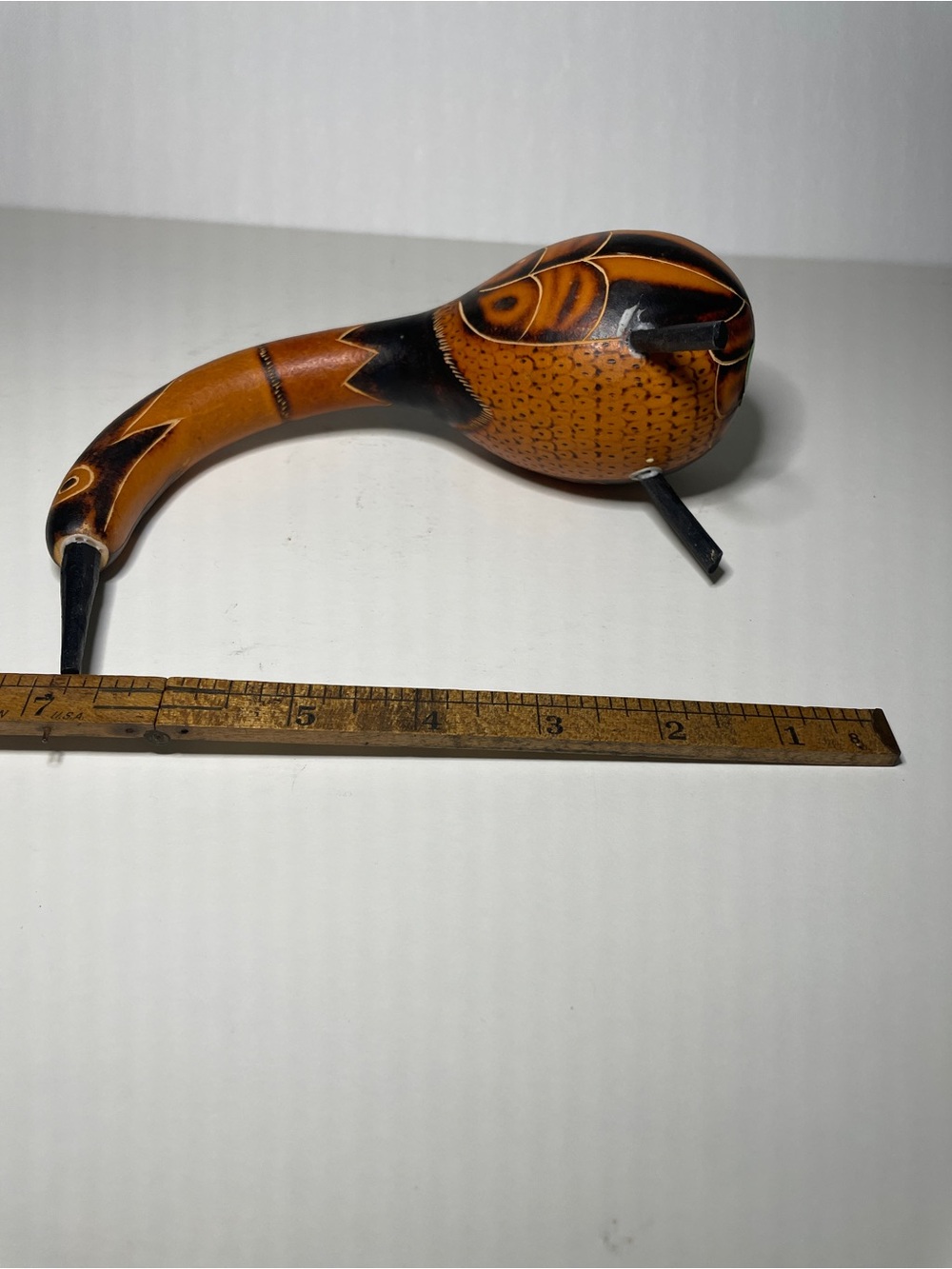 Handcrafted Peruvian Decorative Bird Figurine Art Decor Sculpture - Picture 6 of 6